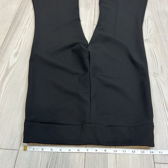 Fabrizio Gianni Size 8 Black Cropped Dress Pants Slight Flare Career 27” Inseam - Picture 8 of 9
